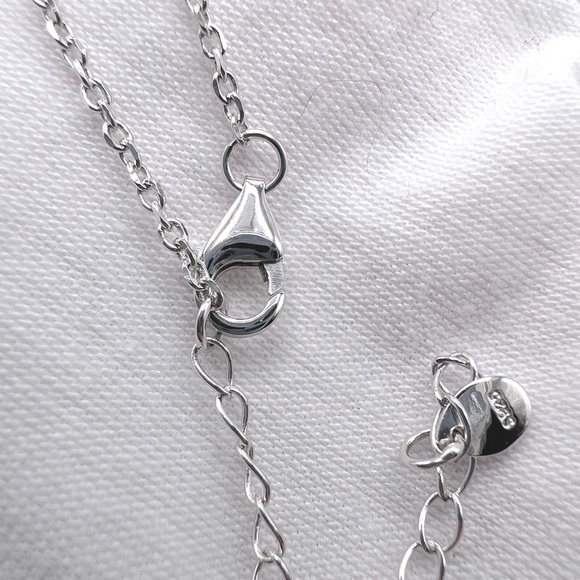 Sale $28! Sterling Silver Floating Heart & Key Necklace - Picture 11 of 15